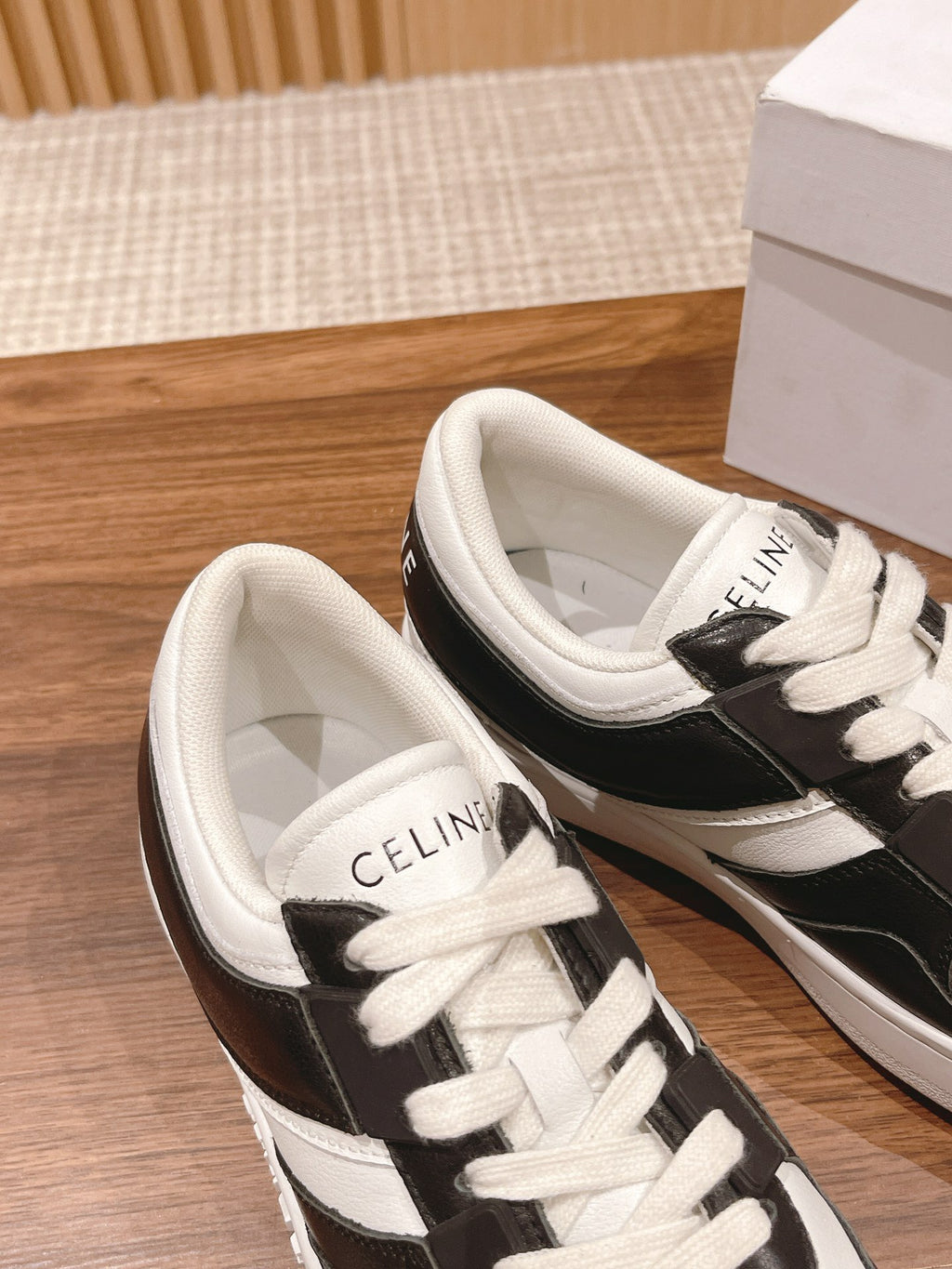 Celine Black & White Unisex Platform Sneakers – Sizes 35–44