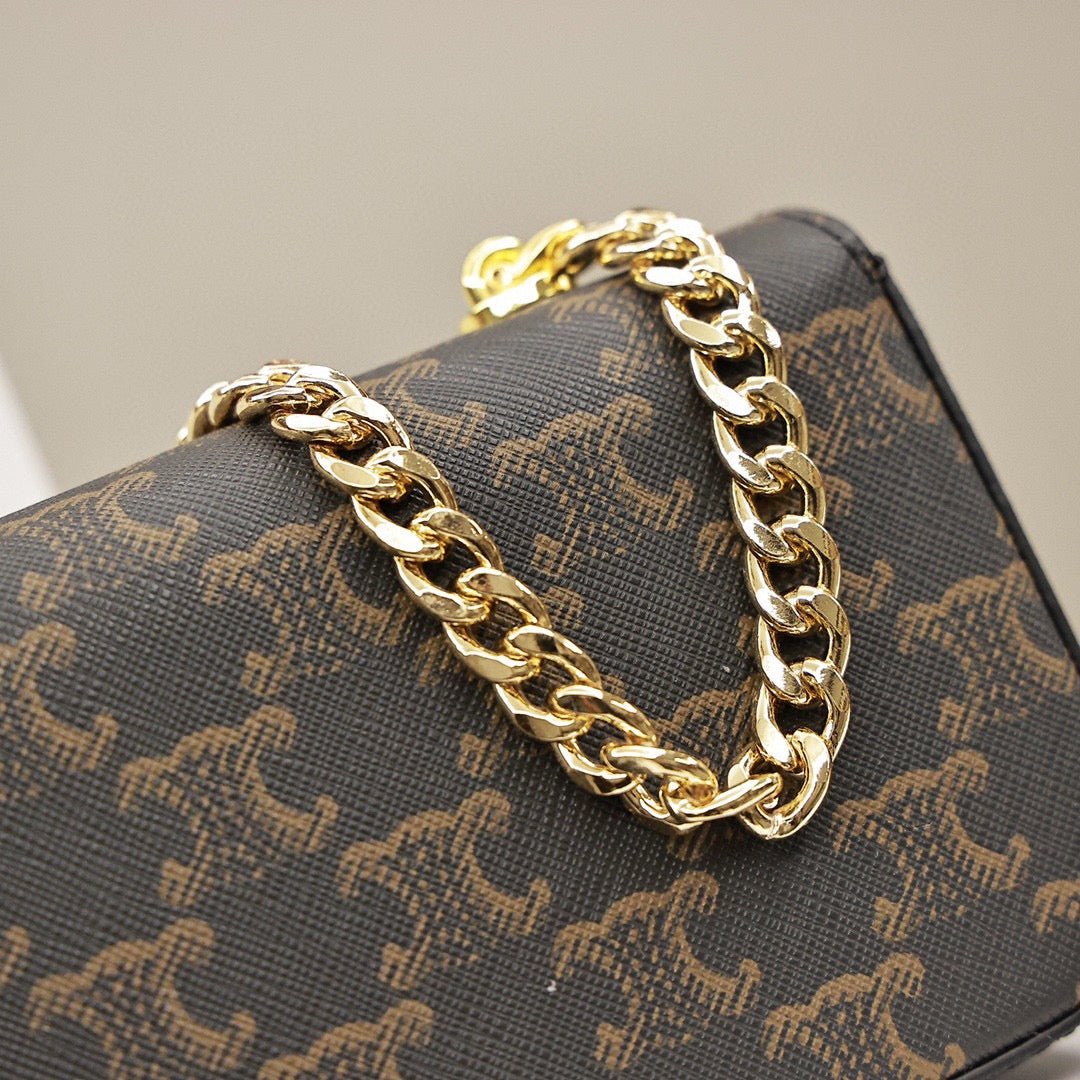 Celine Tan Chain Shoulder Bag