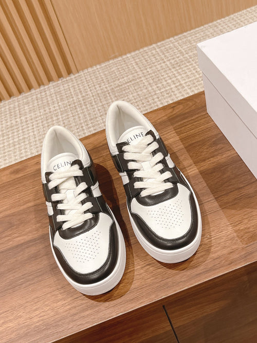 Celine Black & White Unisex Platform Sneakers – Sizes 35–44