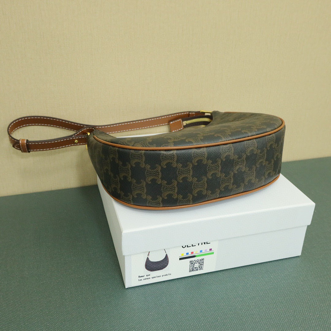 CELINE Classic Ava Shoulder Bag — Leather | Brown