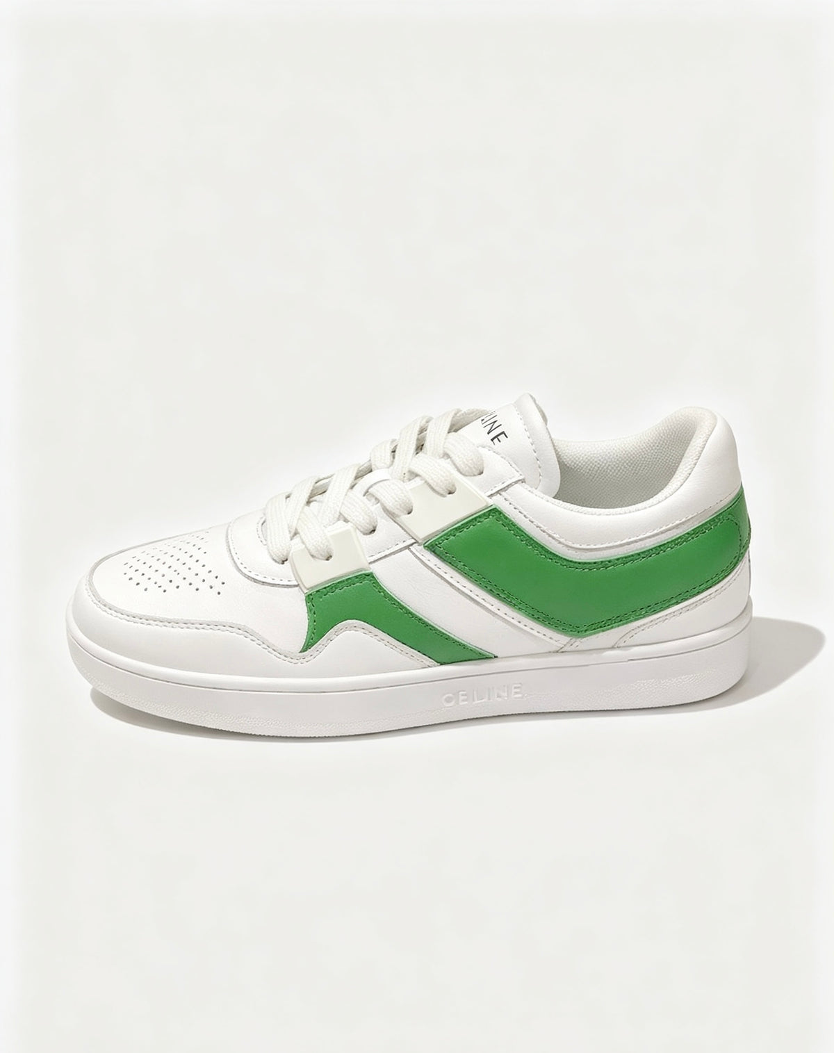 Celine White & Green Unisex Platform Sneakers – Sizes 35–44
