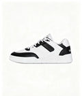 CELINE Leather Lace-Up Low-Top Sneakers — Men's White & Black