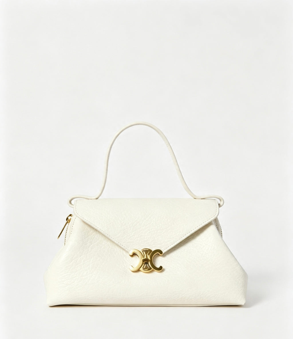 CELINE Flair Small Bag in White