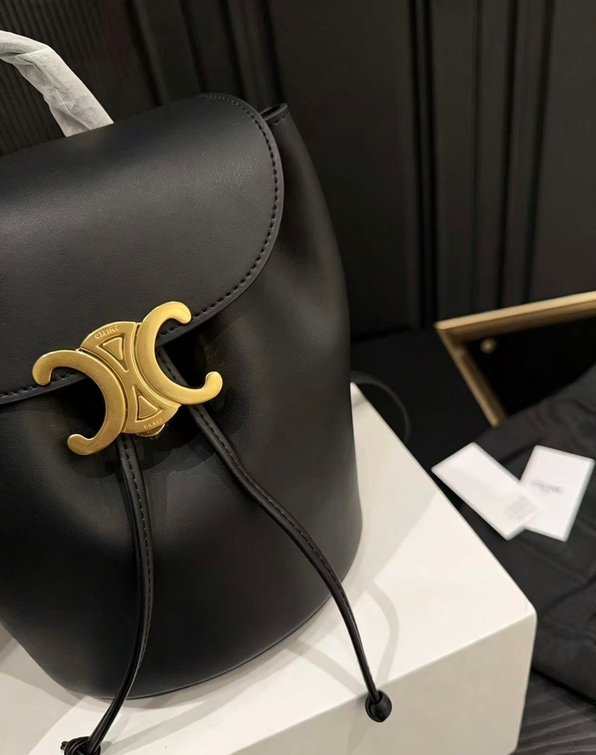 CELINE Bonnie Backpack in Black