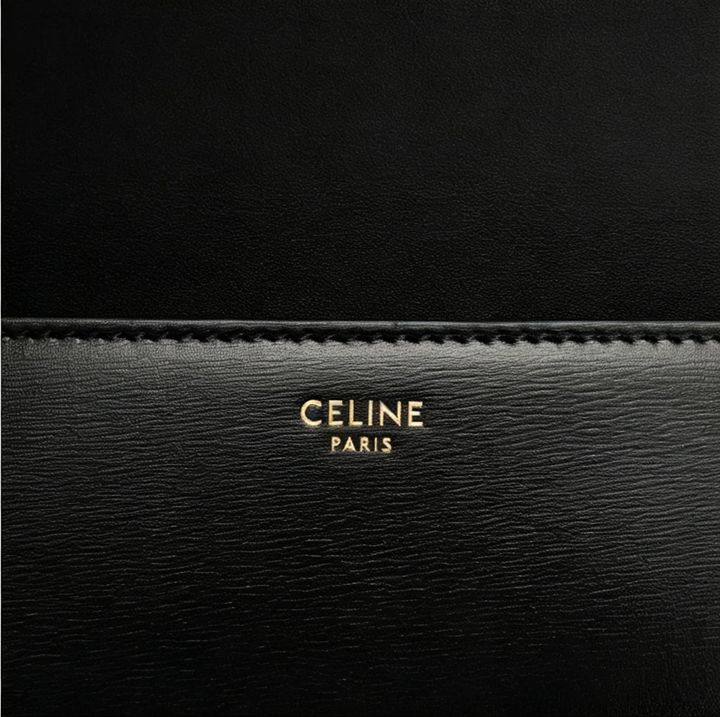 Celine Black Claude Leather Crossbody Bag