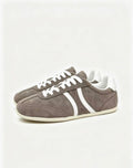 CELINE Jogger Triomphe Low-Top Sneakers in Brown Cowhide & Suede