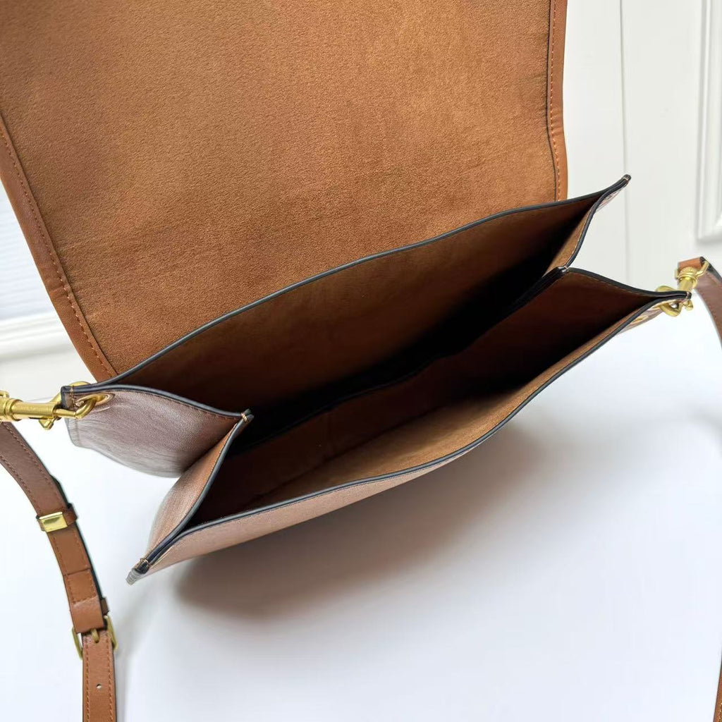 CELINE Triomphe Besace Bag in Brown