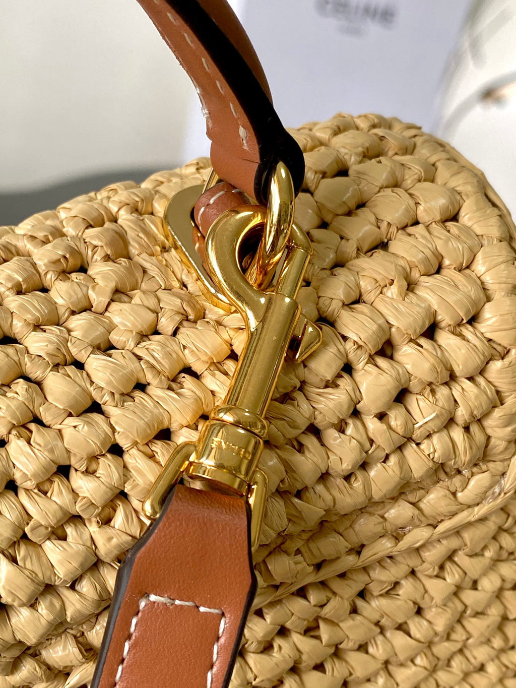 CELINE Teen Nino Woven Handbag