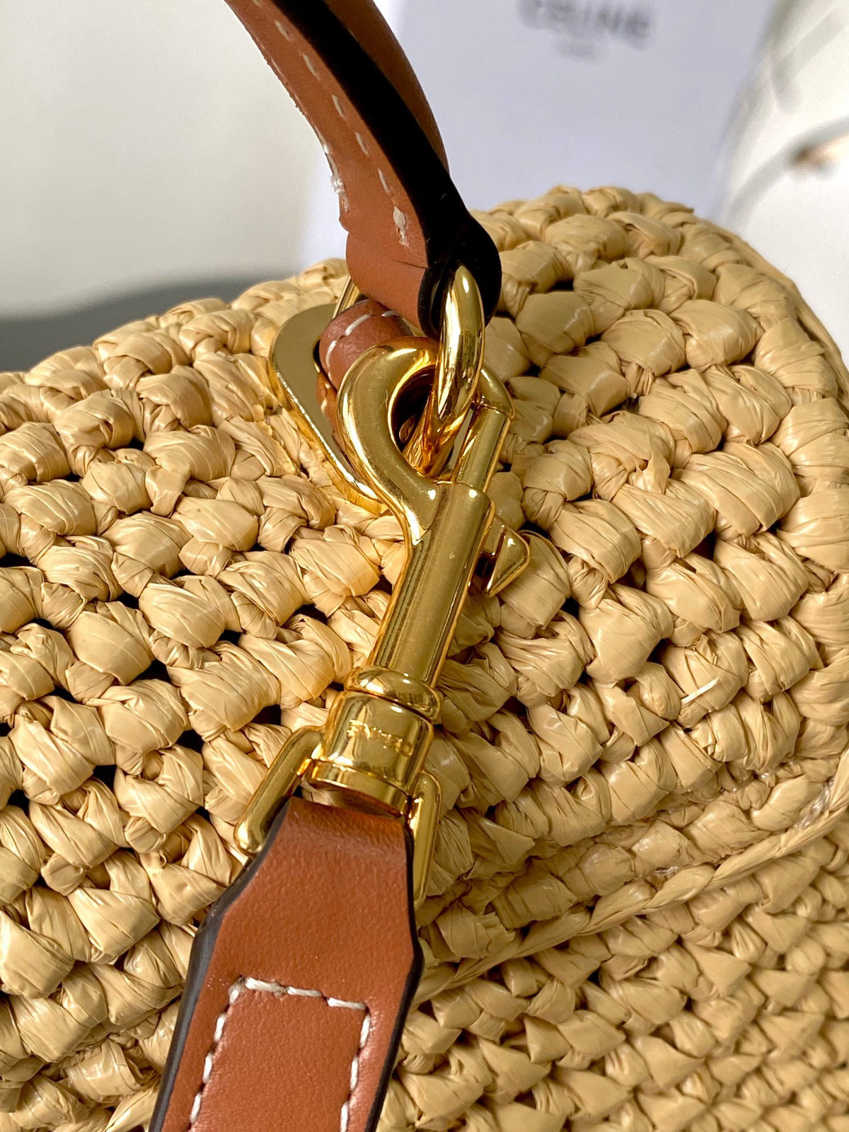 CELINE Teen Nino Woven Handbag
