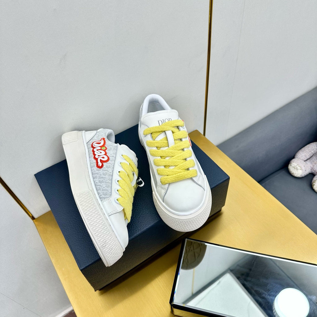 Dior Monogram Pebble-Grain Sneakers