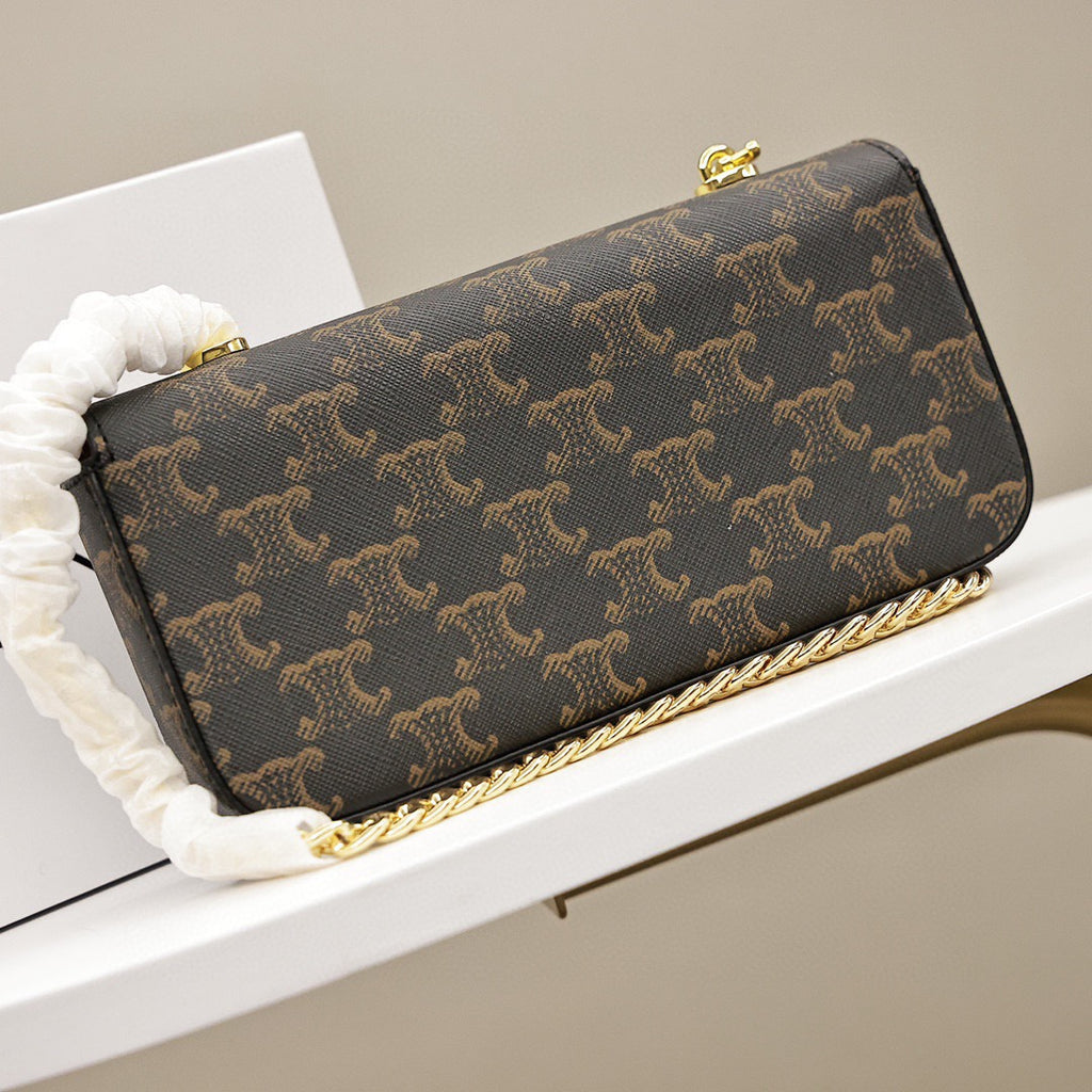 Celine Tan Chain Shoulder Bag