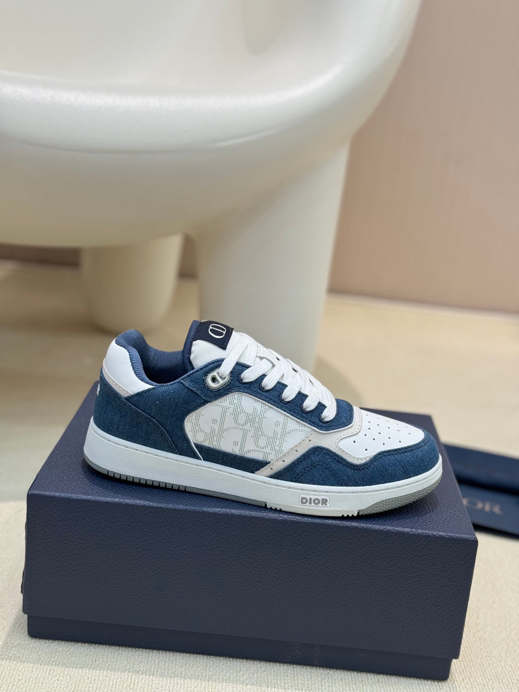 Dior Monogram Pebble-Grain Sneakers
