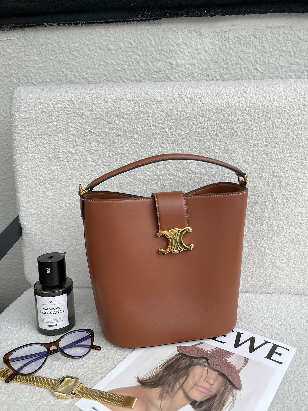 CELINE Bucket Bag in Brown
