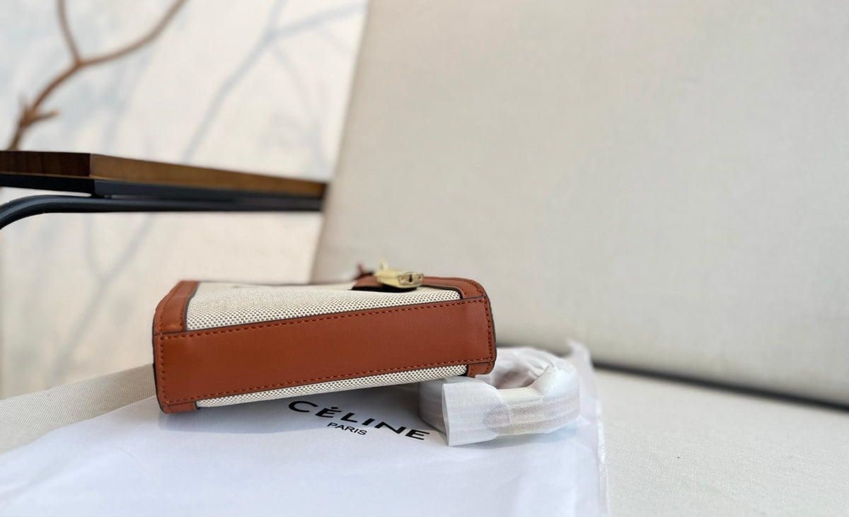 CELINE Mini Tote Bag in Beige