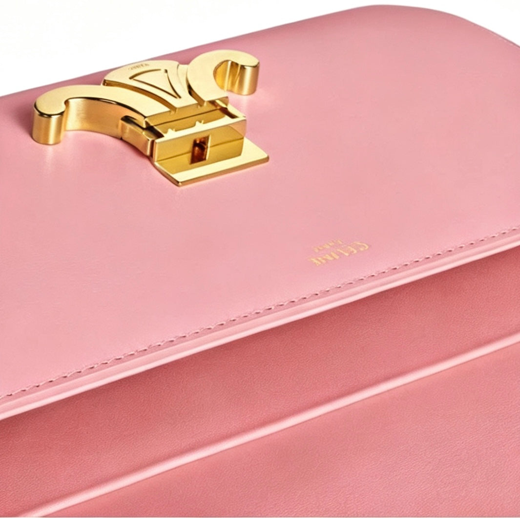 Celine Rose Claude Leather Crossbody Bag