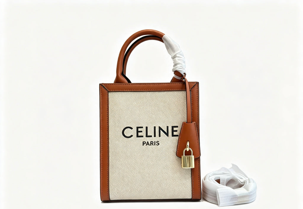 CELINE Mini Tote Bag in Beige