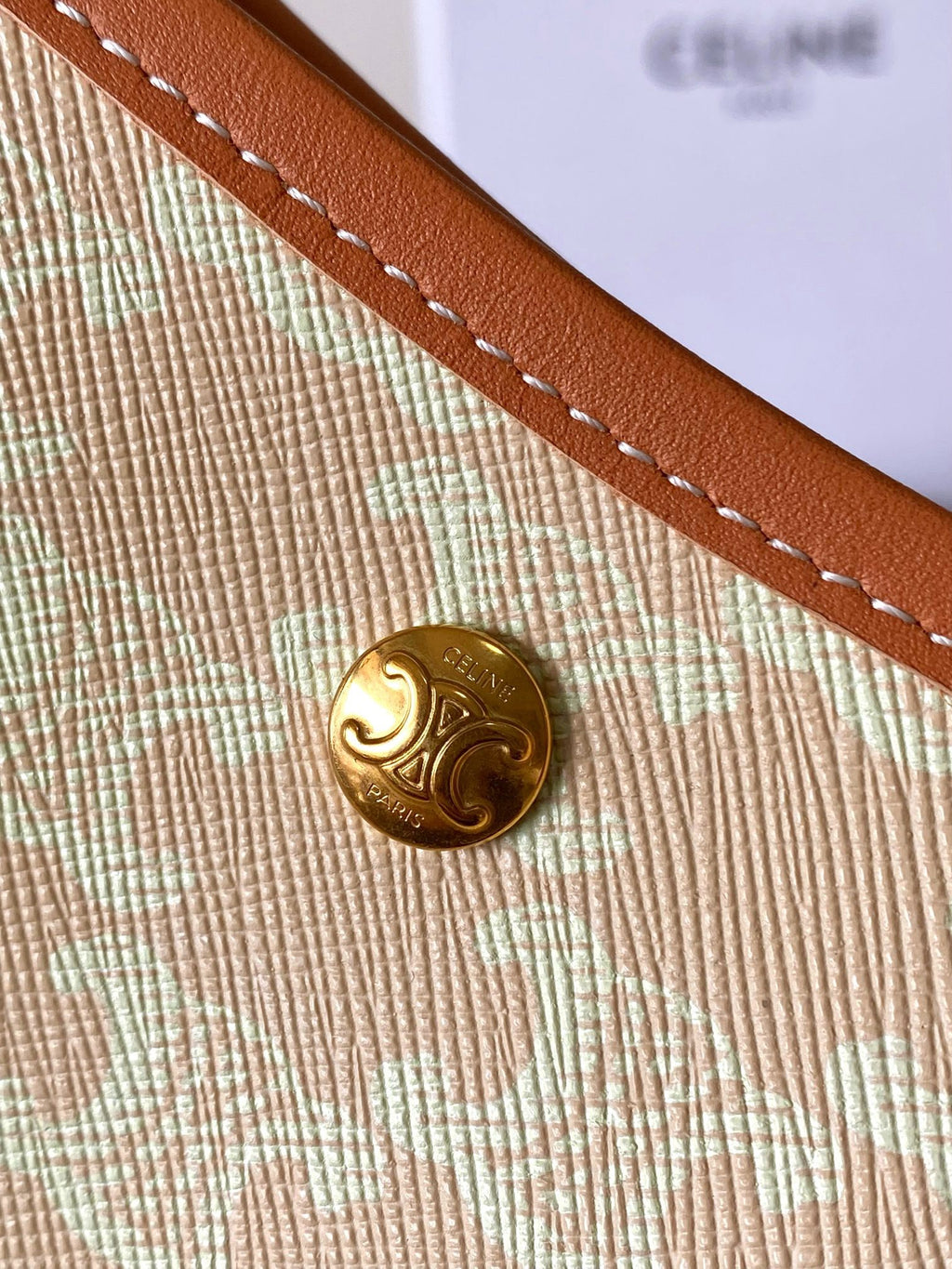 CELINE Monogram Soft Shopper Bag in Beige