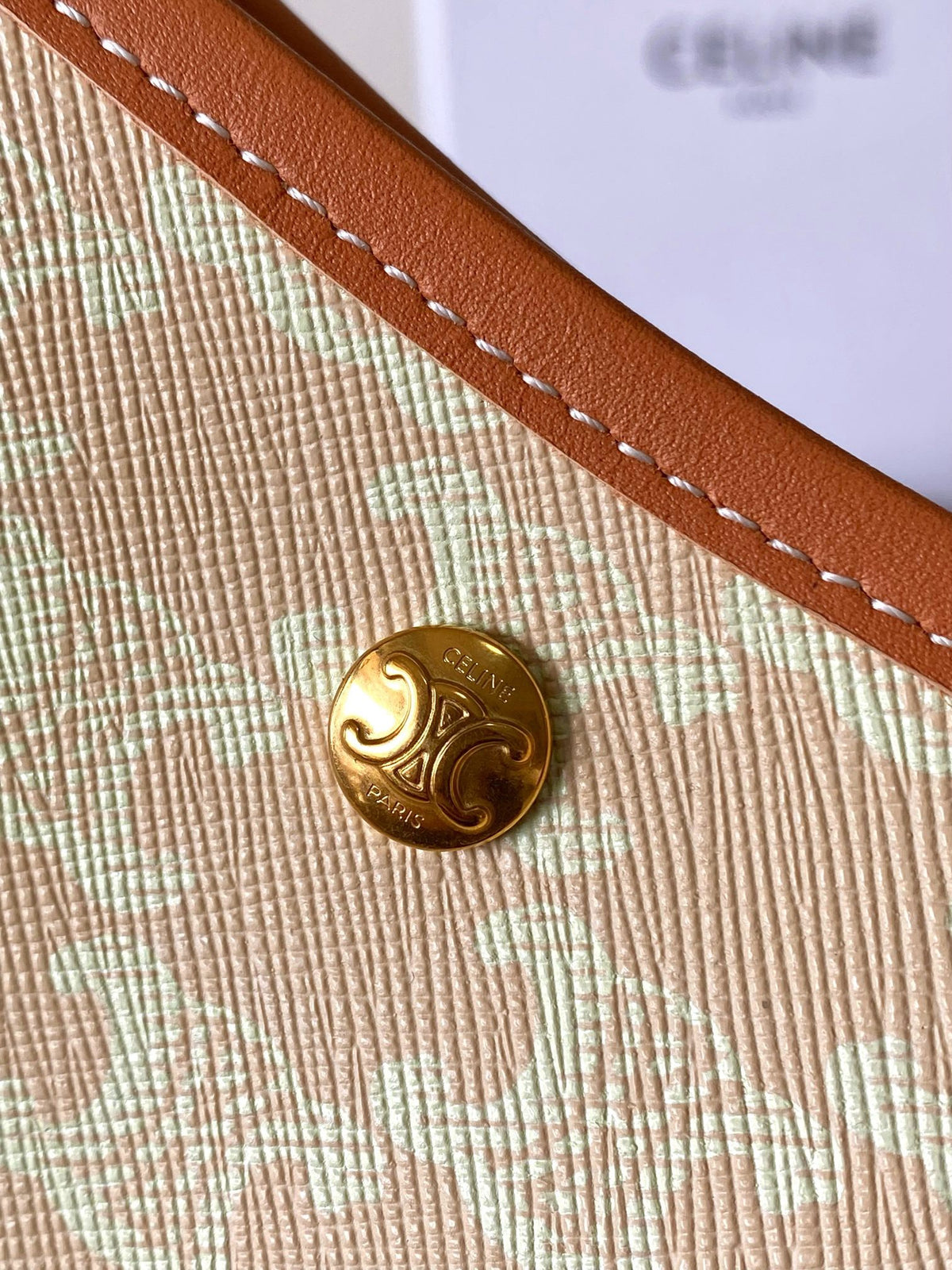 CELINE Monogram Soft Shopper Bag in Beige
